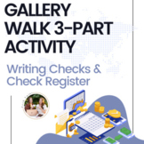 Writing Checks & Check Register Gallery Walk 3-Part Activity
