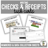 Writing Checks & Receipts Task Card Activity Life Skills