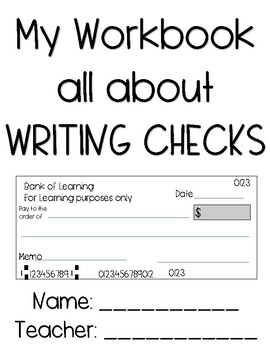 Preview of Writing Checks and Balancing a Check Book WORKBOOKS