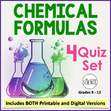 Chemical Formulas and Naming Compounds Quiz Set