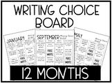 Writing Choice Boards