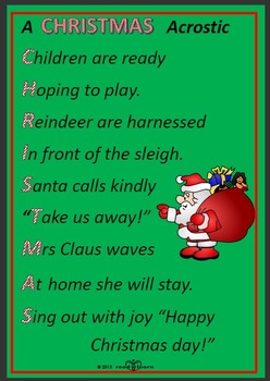 Writing Christmas poems with early childhood students by Norah Colvin