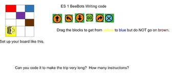 Preview of Writing Code with Beebot