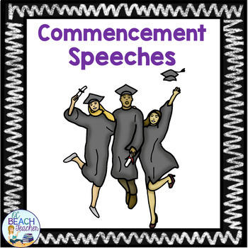 Preview of Writing Commencement Speeches - Speech Writing Activity - Print and Digital
