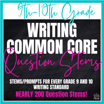 Preview of Writing Common Core Question Stems and Annotated Standards - Grades 9-10
