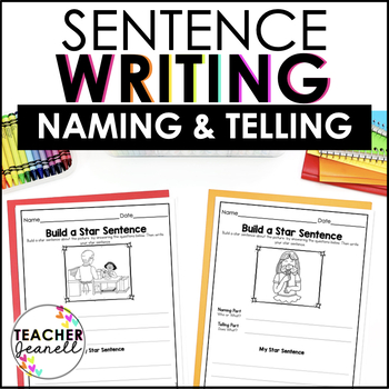 Preview of Sentence Structure - Naming and Telling Parts of a Sentence - Sentence Writing
