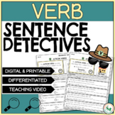 Sentence Writing Verbs Linking, Action & Helping Verbs Wor
