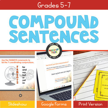 Preview of Writing Compound Sentences