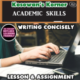 Writing Concisely - Activity, Lesson and Assignment