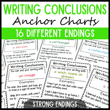 Preview of Writing Conclusions Anchor Charts for Narrative & Informational Writing
