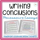 Writing Conclusions for Persuasive or Opinion Writing: Sli