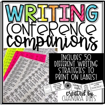Preview of Writing Conference Companions-Printable Strategies