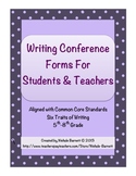 Writing Conference Forms for Teachers & Students