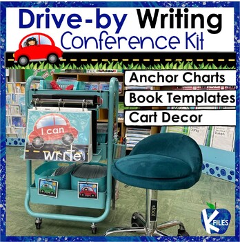 Preview of Writing Conference Mini Lessons, Anchor Charts, Goal Cards, Books & Cart Decals