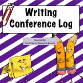 Writing Conference Log & Student Recording Form