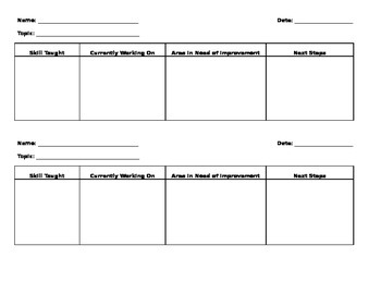 Preview of Writing Conference Template