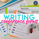 Writing Conference Forms: Conferring Questions and Notes -