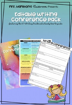 Preview of Writing Conferencing Booklet using the 6+1 Traits