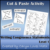 Writing Congruence Statement for Congruent Triangles ~ Sor