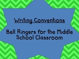 Writing Conventions Bell Ringers -Includes Answer Key and Notes
