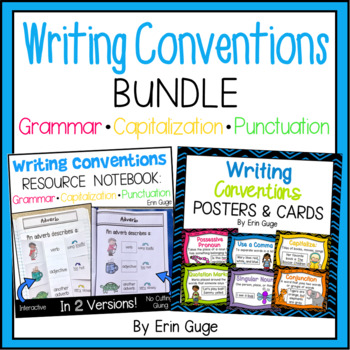 Preview of Grammar Capitalization Punctuation | Writing Conventions Bundle
