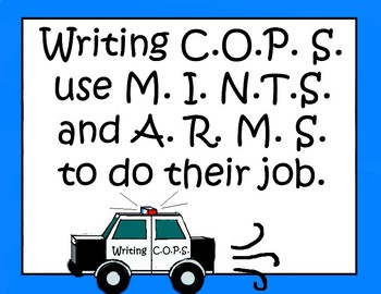 Preview of Writing Cops Writing Strategies Set
