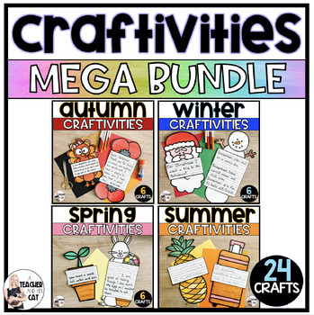 Preview of Kindergarten Writing Crafts | Writing Craftivity Whole Year Bundle