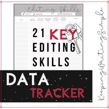 Preview of Writing Data Tracker: 21 Key Editing Skills