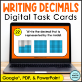 Writing Decimals Digital Task Cards