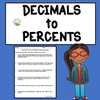 Preview of Writing Decimals as Percents