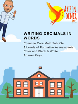 Preview of Writing Decimals in Words 5.NBT.A.3.A Bundle