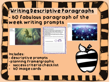 Preview of Writing Descriptive Paragraphs (Distance Learning Appropriate)