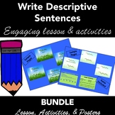 Writing Descriptive Sentences: PowerPoint Lesson Plan & Ac