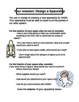 creative writing on spaceship