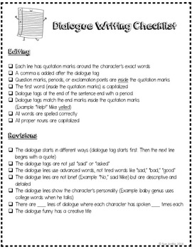 writing dialogue activity by the gilded classroom tpt