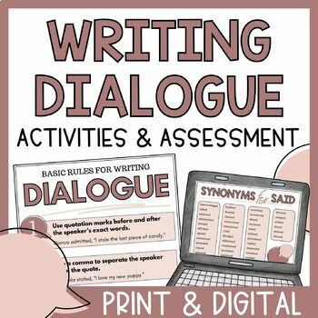 writing dialogue practice activities dialogue worksheets by literacy in focus