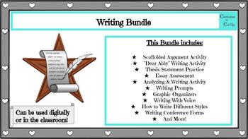 Preview of Writing: Writing Different Styles Lesson & Activities