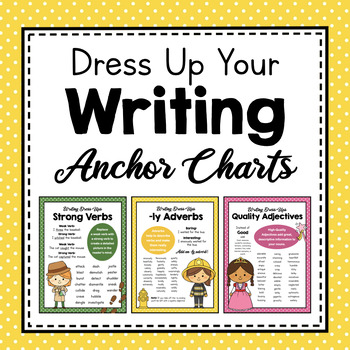 Preview of Dress Up Your Writing | Word Choice Posters | Dress Ups Anchor Charts | IEW