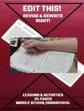 Writing - WRITING RIGHT! Revising/Rewriting - Lessons and 