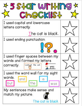 Preview of Writing Editing Checklist for Students