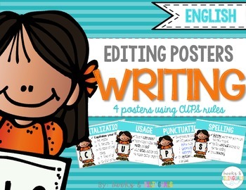 Preview of Editing and Revising Posters, CUPS Edition {English}