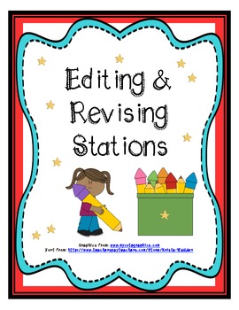 Preview of Writing: Editing & Revising Stations