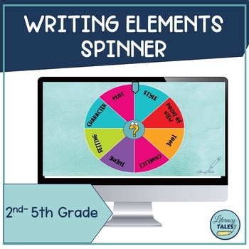 Preview of Writing Elements  Digital Game -Spinners Activity