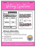 Writing Equations Guided Notes