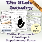 Writing Equations With Slope-Intercept Form & Point-Slope 