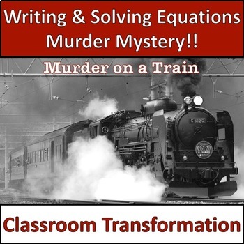 Preview of Writing Equations from Word Problems Activity Murder Mystery