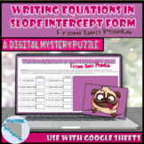 Writing Slope Intercept Form from Two Points Self-Checking