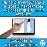 Writing Linear Equations in Slope-Intercept Form Drag and 