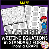 Writing Equations in Standard Form from Graphs Maze