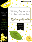 Writing Equations in Two Variables Learning Bundle